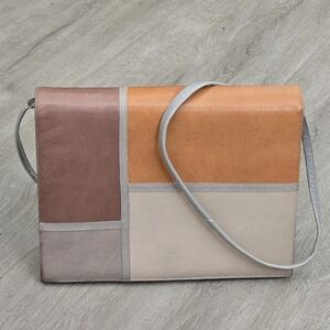 Vintage Midcentury 1960s Structured Colorblock Convertible Bag Talon 42 Zipper